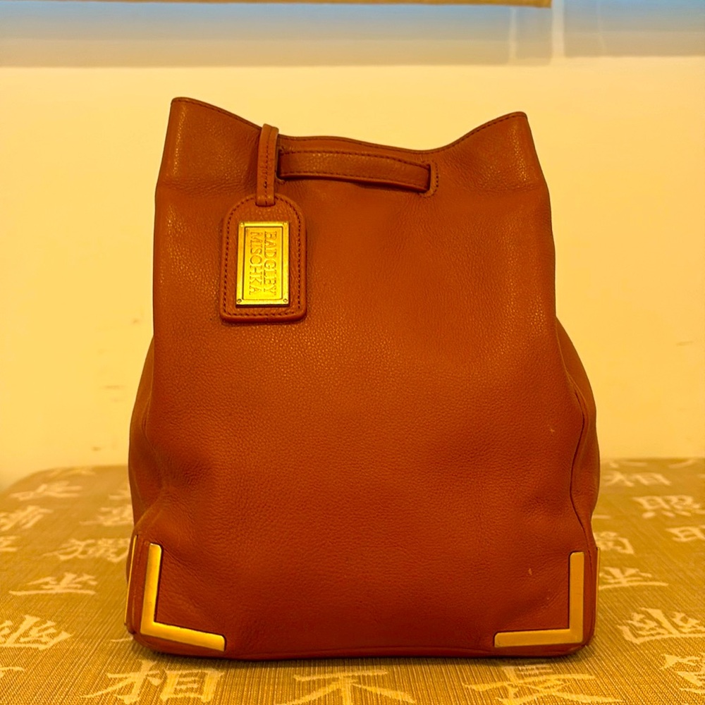 Badgley Mischa camel leather backpack. Very good condition